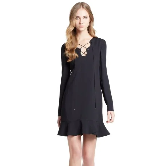 Emilio Pucci | Dresses | Emilio Pucci Laceup Neck Cady Dress | Poshmark